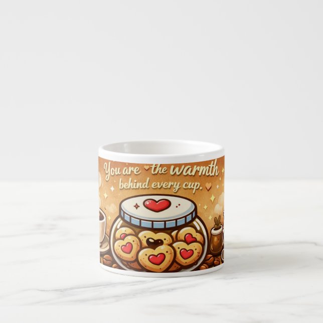 Espresso d'amour | Mug en forme de pot à cookies e (Devant)