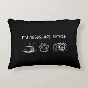 Espresso Dslr Australian Shepherd Bulldog Photogra Accent Pillow