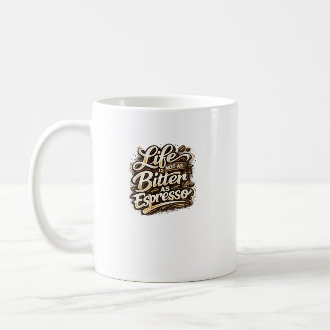 Espresso Funny Coffee design for co-worker Gifts  Mug (Left)