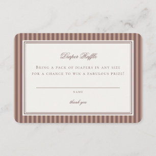 Espresso Martini Baby Brewing Diaper Raffle Insert