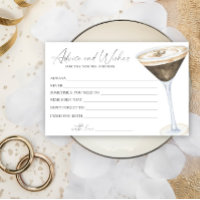 Espresso Martini Bridal Shower Advice and Wishes