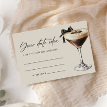 Espresso Martini Bridal Shower Date Idea