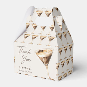 Espresso Martini Bridal Shower Thank You Favor Box