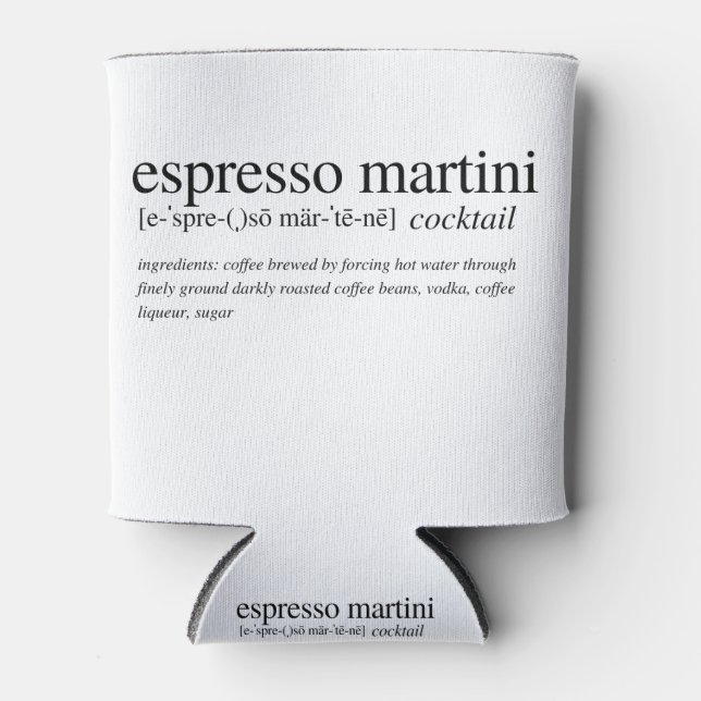 Espresso Martini Can Cooler (Front)
