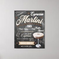 Espresso Martini Chalkboard Recipe
