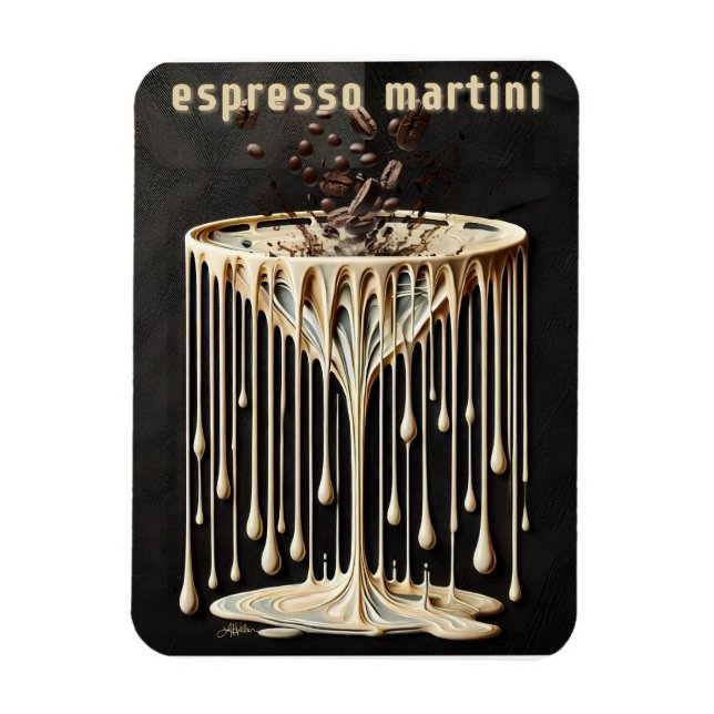 Espresso Martini Cocktail Hour Magnet (Vertical)