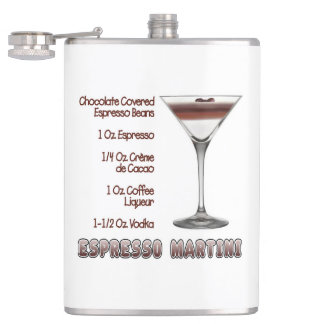 Espresso Martini Cocktail Recipe Art Hip Flask