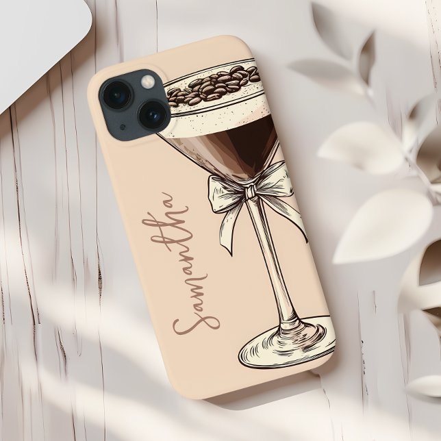 Espresso Martini Coffee Lover Personalized Brown Case-Mate iPhone Case (Espresso Martini Coffee Lover Personalized Brown Case-Mate iPhone Case)