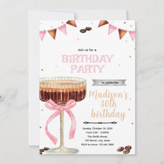 espresso martini coquette Party Invitation