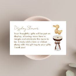 Espresso Martini Cute Display Shower Baby Shower Enclosure Card
