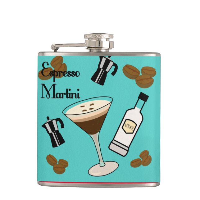 Espresso Martini Hip Flask (Front)