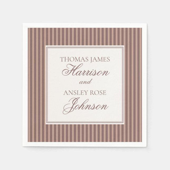 Espresso Martini Love Brewing Coffee Wedding Napkin (Front)