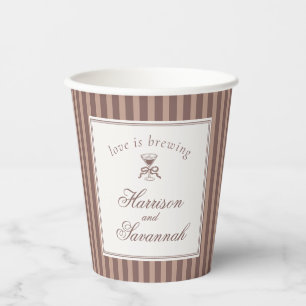 Espresso Martini Love Brewing Coffee Wedding Paper Cups