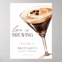 Espresso Martini Love is Brewing Bridal Shower