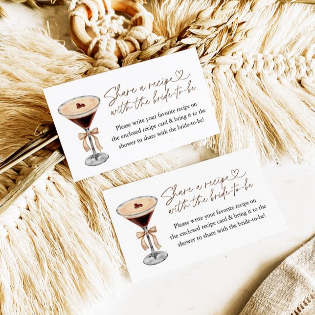 Espresso Martini Love Is Brewing Recipe Request Enclosure Card (Creator Uploaded)