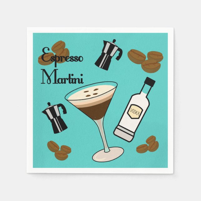 Espresso Martini Napkin (Front)