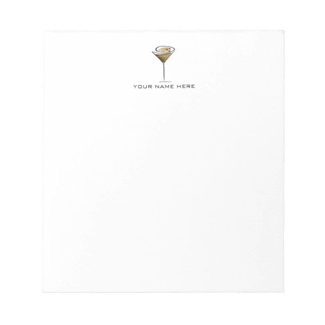 Espresso Martini Notepad (Front)