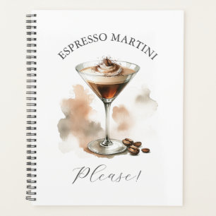 Espresso Martini Please Cute Cocktail Themed Planner