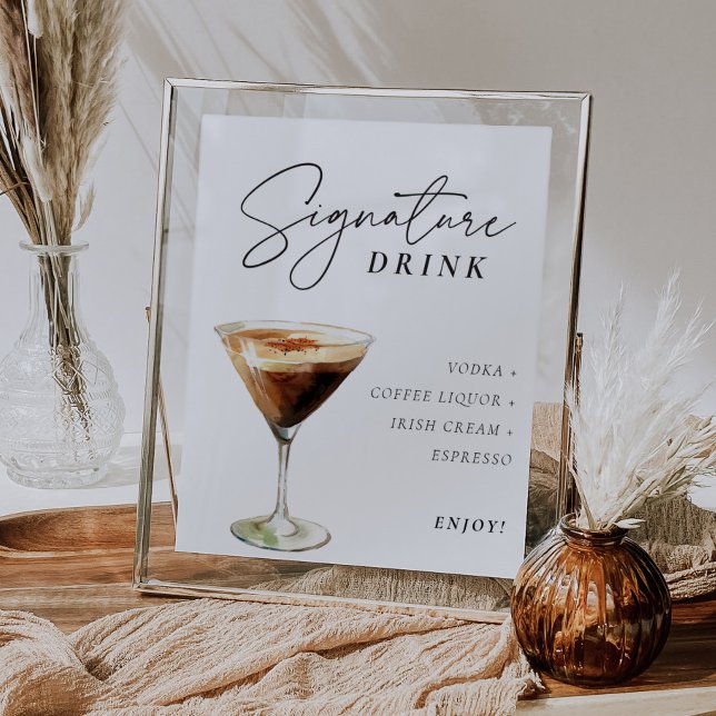 Espresso Martini Sign Signature Drink (Creator Uploaded)
