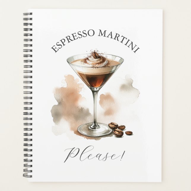 Espresso Martini S'il vous plaît Thème de cocktail (Devant)