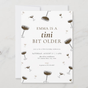 Espresso Martini Tini Bit Anniversaire Invitation