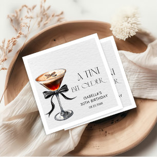 Espresso Martini Tini Bit Older Birthday Party Napkin
