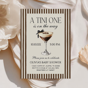Espresso Martini Tini One Baby Shower Invitation