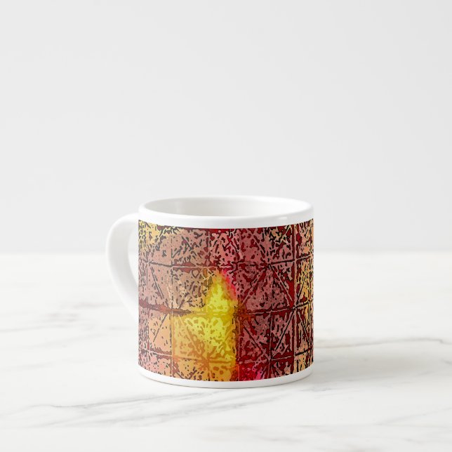 Espresso Mug - Abstract Colourful Art (Front Left)