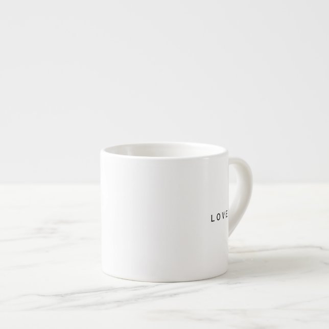 Espresso Mug - LOVE. (Front Right)