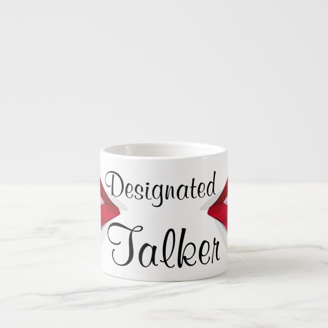 Espresso Mug - "Marcheur désigné" (Devant)