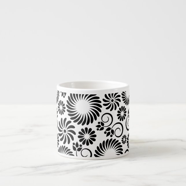 Espresso Mug noir et blanc (Devant)