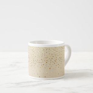 Espresso Mug-Petite Golden Stars-beige Cup
