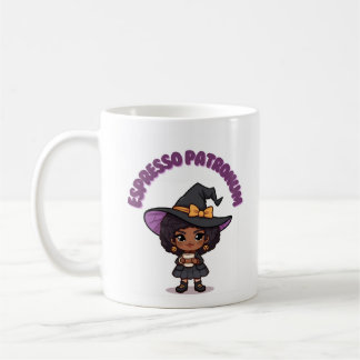 Espresso Patronum Witch Mug – Cute Witch with Bow 