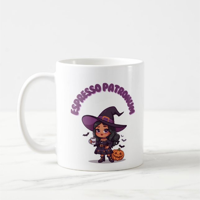 Espresso Patronum Witch Mug – Dark Witch Kawaii (Gauche)