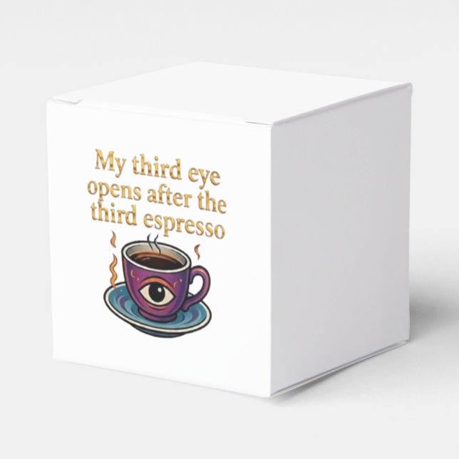 Espresso the key of my third eye favor box (Front Side)
