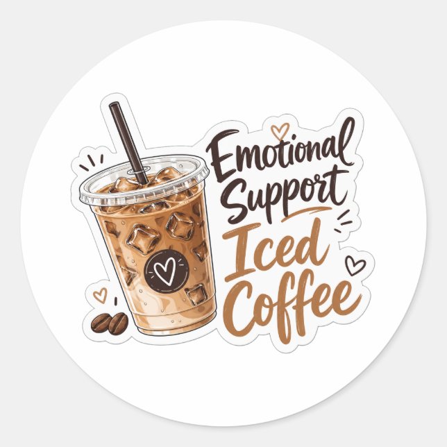 Espresso Yourself Classic Round Sticker (Front)