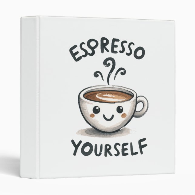 Espresso Yourself coffee Binder (Front/Spine)