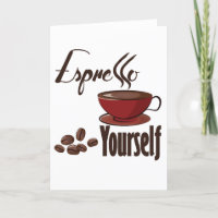 Espresso Yourself Coffee Pun Express Yourself