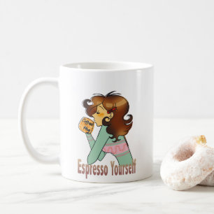 Espresso Yourself Cute Coffee Design Coffee Mug