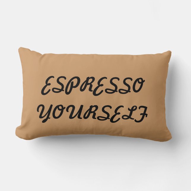 ESPRESSO YOURSELF lumbar pillow (Front)