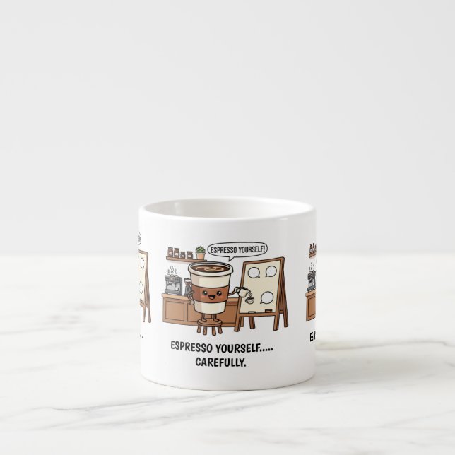 Espresso Yourself Mug – Funny Coffee Cup Gift (Front)
