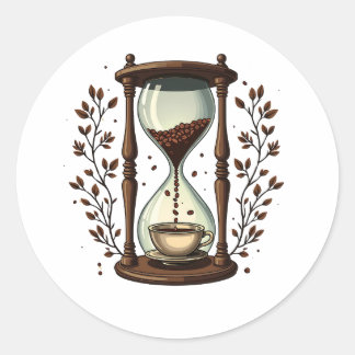 Espresso Yourself: One Sip at a Time Classic Round Sticker