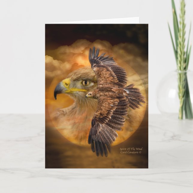 Esprit-Aigle De La Carte D'Art Du Vent (Devant)