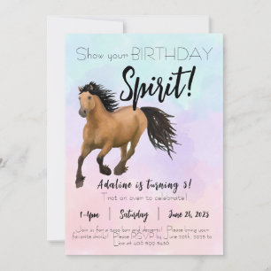 Esprit anniversaire Invitation plate 5 x 7