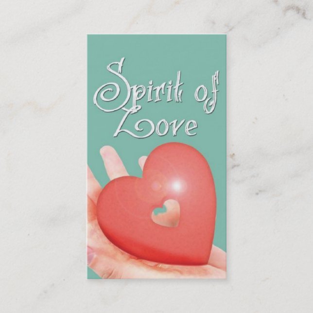 Esprit de carte de visite d'amour (Devant)