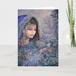 Esprit de carte pour notes de blanc d'hiver