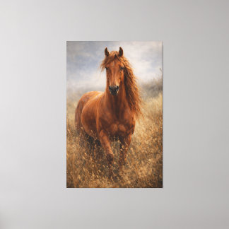 Esprit de cuivre | Cheval alezan | Toile tendue