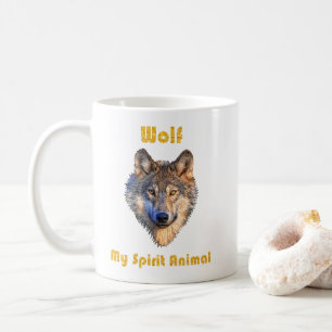 Esprit de loup Mug animal/Mugs de loup/Cadeau de l