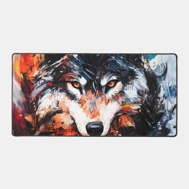 Esprit de loup sauvage abstrait (Recto)