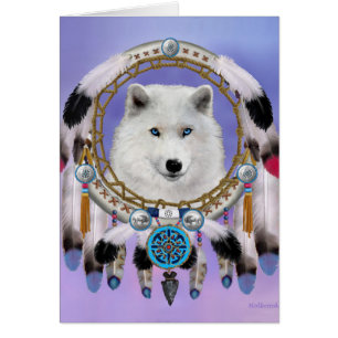 Esprit indien indigène de loup